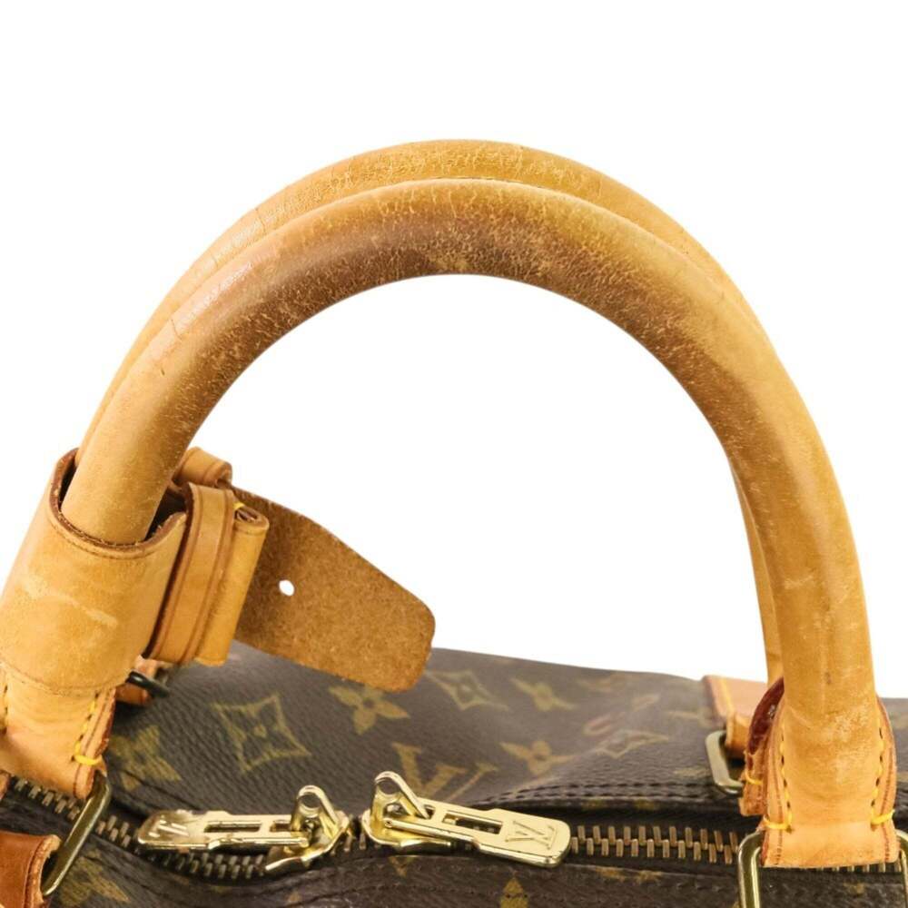 LOUIS VUITTON Authentic Brown Monogram Keepall 60 Boston Bag - Picture 7 of 14